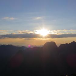 Aube au refuge d'Adèle Planchard