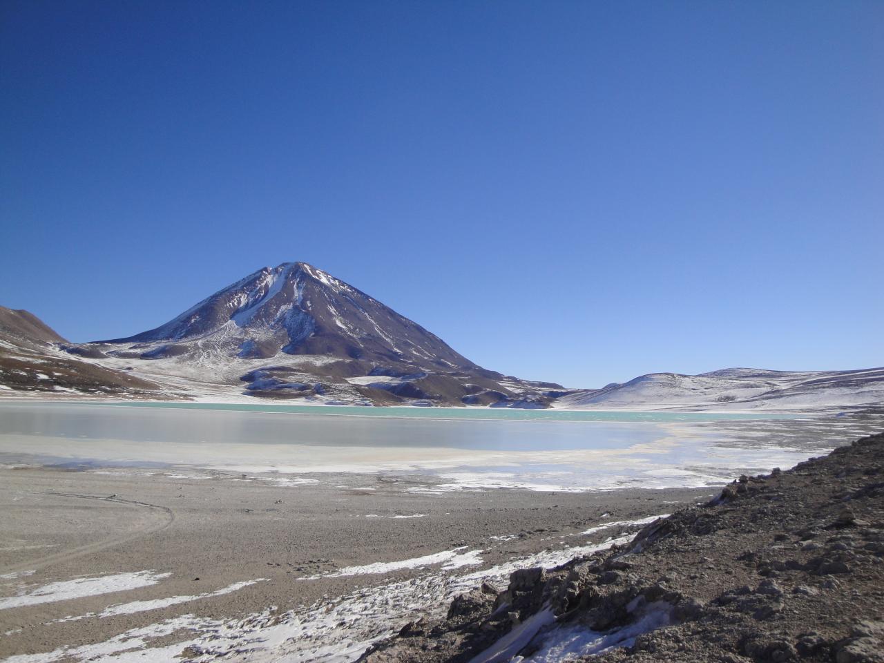 Laguna verde Licancabur Salar d'Uyuni Bolivie