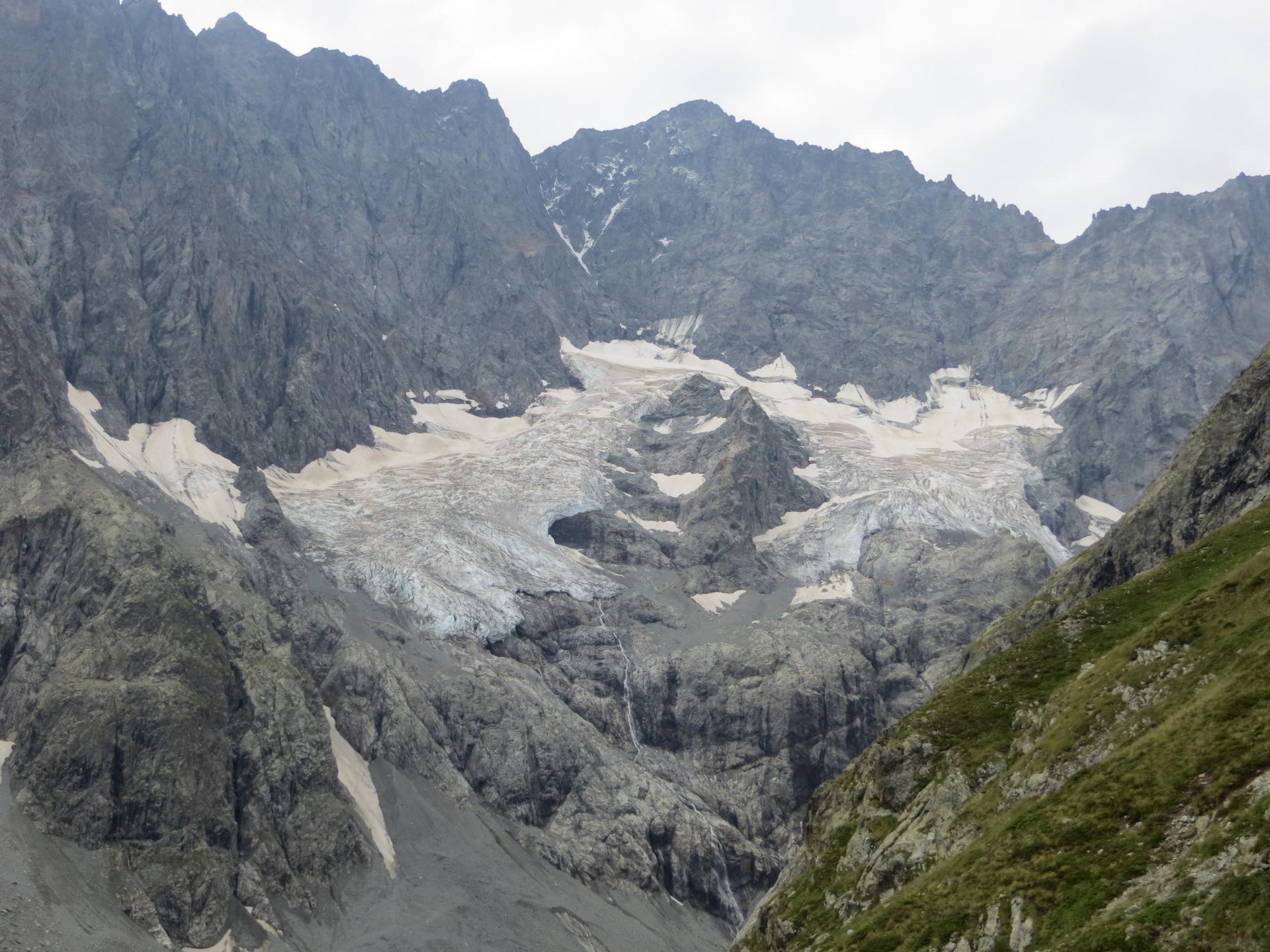 glacier en face de la montée à Adèle Planchard
