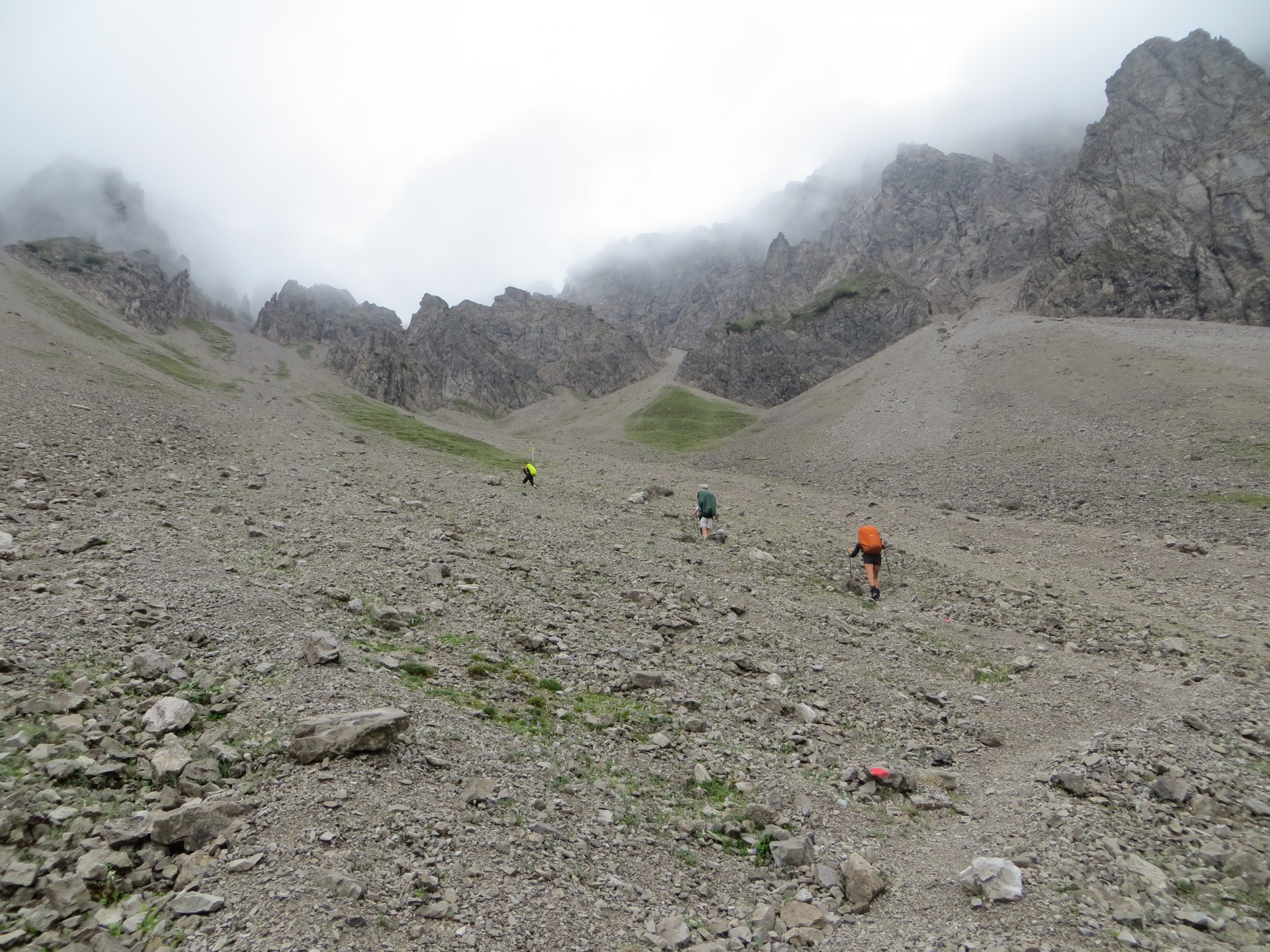 montée au col d'Eppzirlscharte