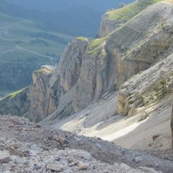Descente du passo Pordoi